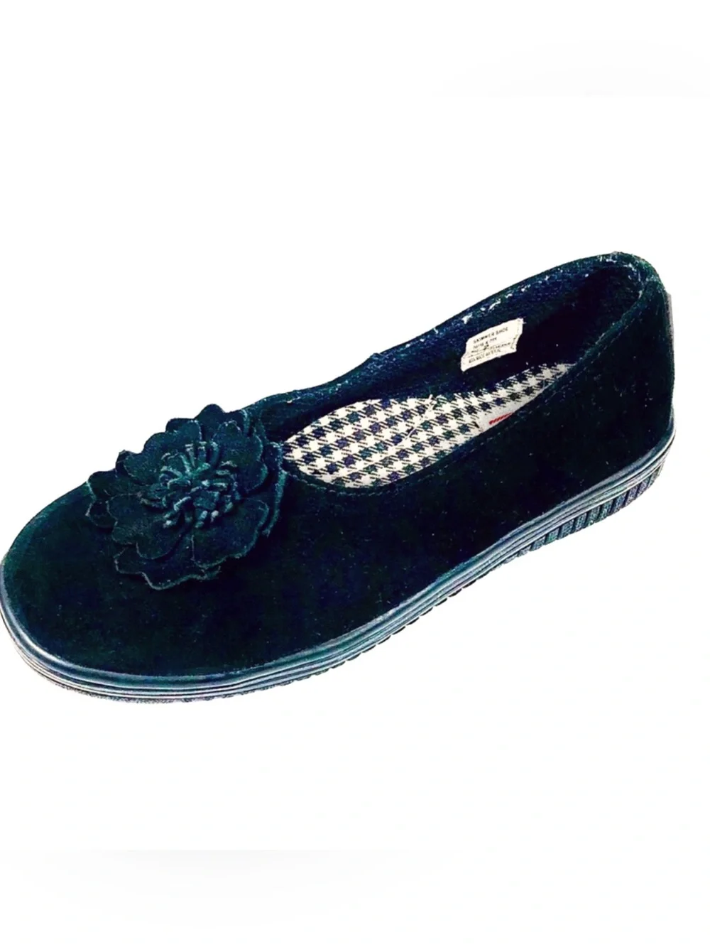 Mulberribush Girls Black Suede Flats Size 2